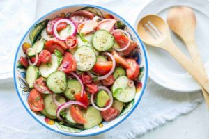 Cucumber Tomato Garden Salad